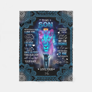 Tro på din Underbara gåva till son från Mamma Fleecefilt