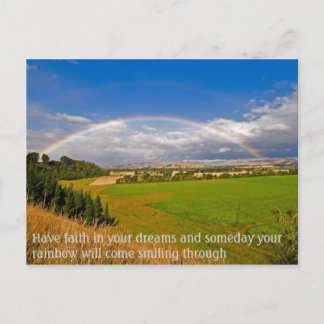 Tro på dina drömmar vykort