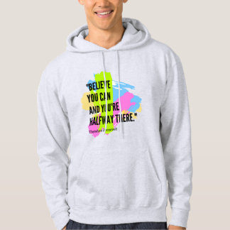 Tro på dina egna citat #BelieveinsjälfCitat Hoodie