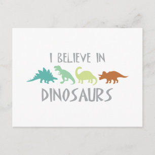 Tro på dinosaurier vykort