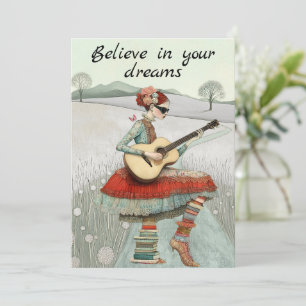 Tro på ditt Dreams Greeting Card Kort