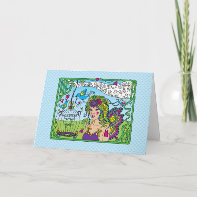 Tro på ditt självhälsningskort kort (Framsida)