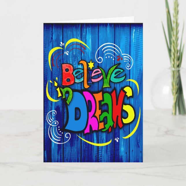 Tro på drömmar kort (Framsida)