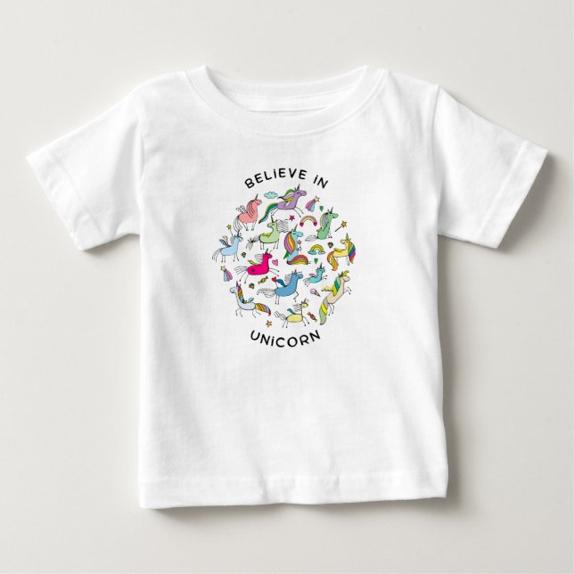 Tro på enhörning t shirt (Framsida)