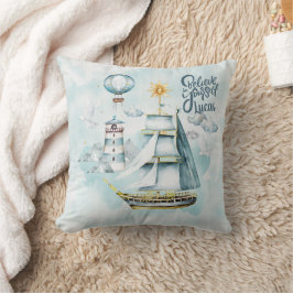 Tro på er Frakt i Anpassadet vid havet Kudde