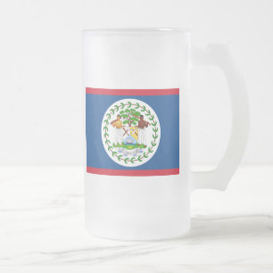 tro på flagga frostat ölglas