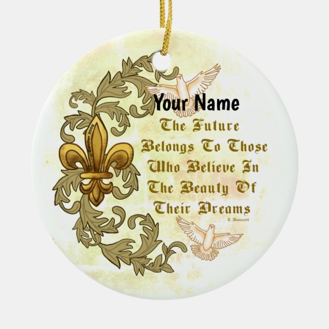 Tro på framtidens drömmar   Ornament  (Framsidan)