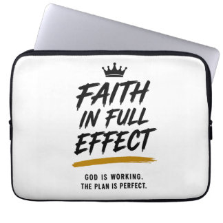 TRO PÅ FULLT VERK — Inspirationsanteckningsbok Laptop Fodral