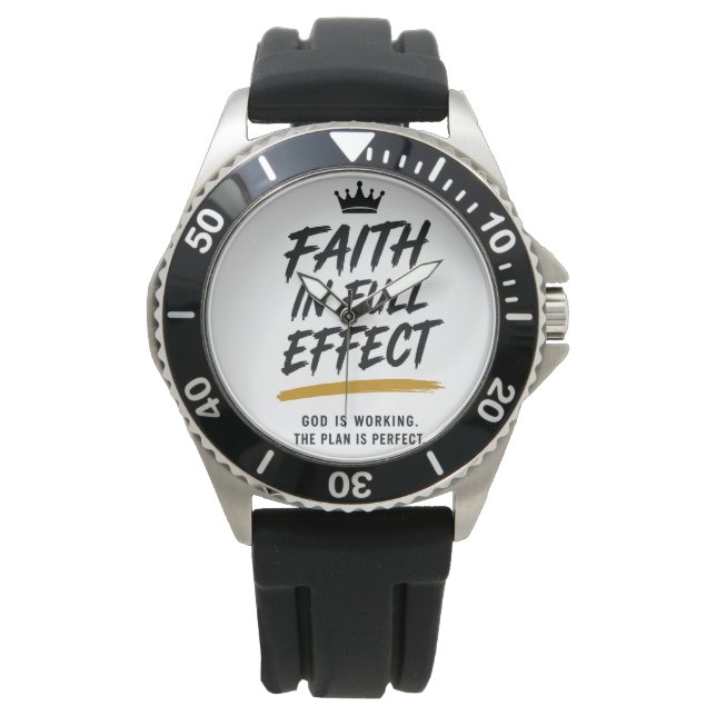 TRO PÅ FULLT VERKANSAMHET — Premiumt inspirerande  Armbandsur (Framsida)