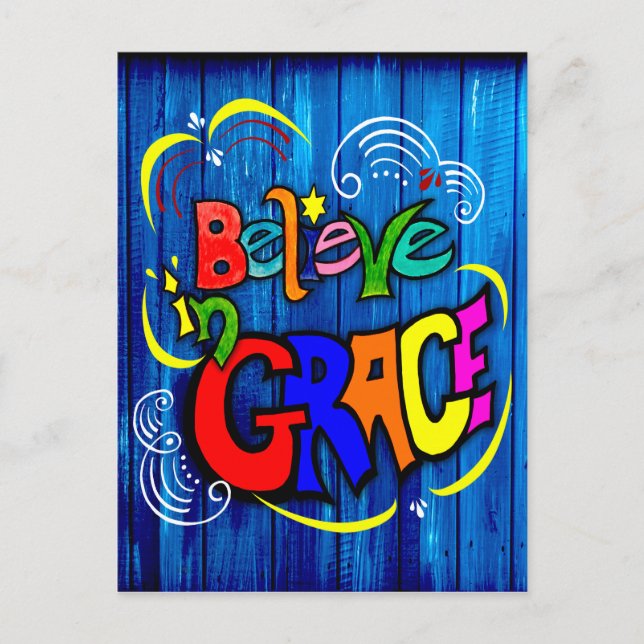 Tro på Grace Helg Vykort (Framsida)