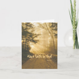 Tro på Gud, att be för er kristen Kort