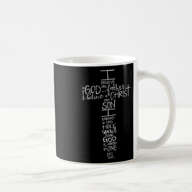 Tro på Gud vid Far Påsk Jesus Kor Chris Kaffemugg (Höger)