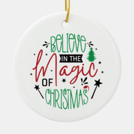 Tro på Helgdag magi. Julgransprydnad Keramik