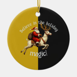 Tro på högtidsmagin julgransprydnad keramik