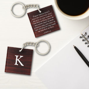 Tro på Jesus KJV Bible Verse Faith Monogram
