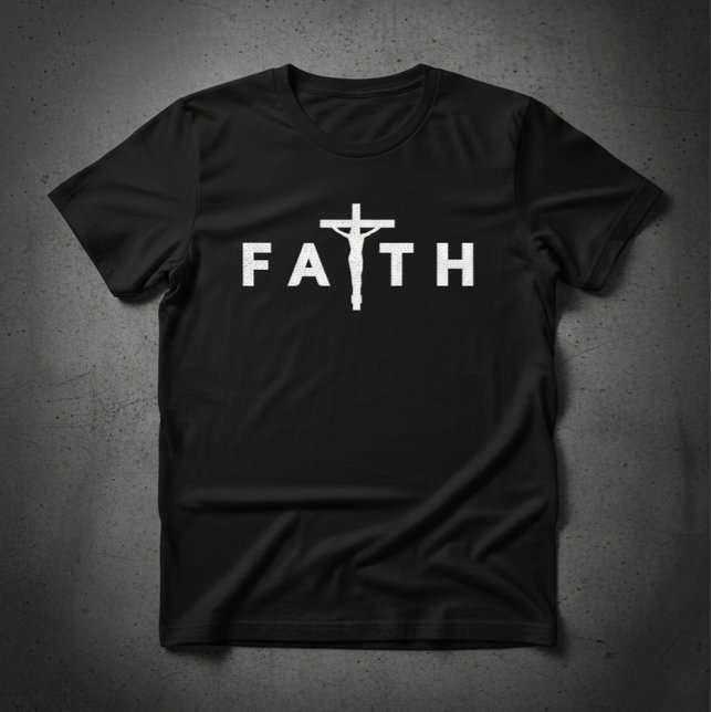 Tro på Jesus Kristus T Shirt (FAITH)