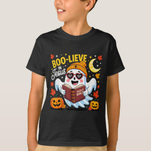 Tro-på Jesus spöke kristen Halloween rolig T Shirt