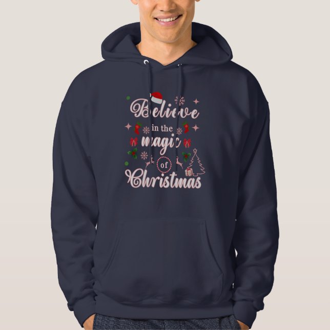 Tro på Julaftonens prishöjningar i julklapp Hoodie (Framsida)