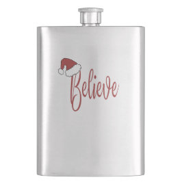 Tro på julen med rött tomten Hat Fickplunta