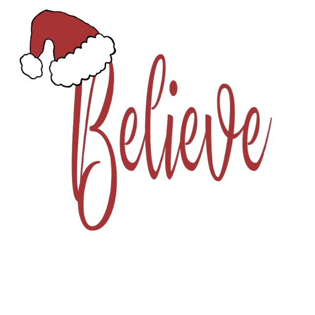 Tro på julen med rött tomten Hat Frostat Ölglas (Skapare uppladdad)