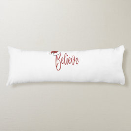 Tro på julen med rött tomten Hat Kroppskudde