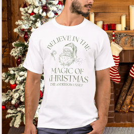 Tro på julens magi Grön T Shirt