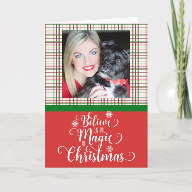 Tro på julens magi helgkort (Framsida)