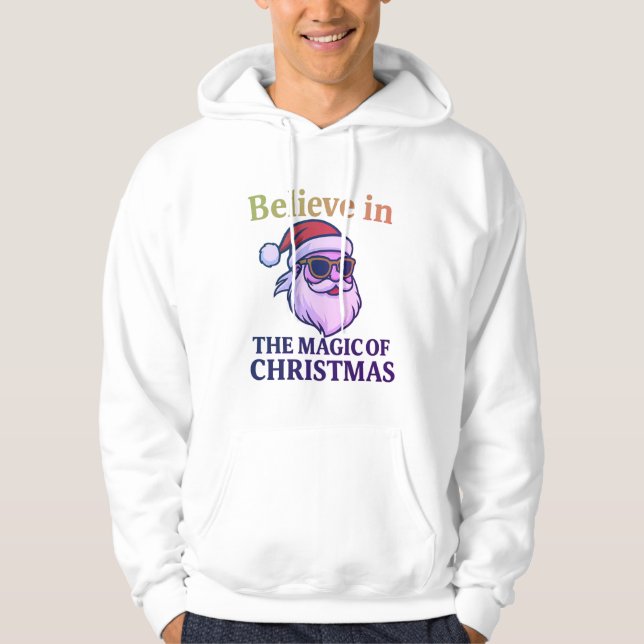 Tro på julens magi hoodie (Framsida)