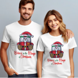 Tro på julens magi Jultomten T Shirt