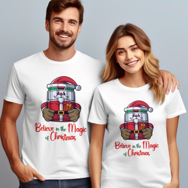Tro på julens magi Jultomten T Shirt (Skapare uppladdad)