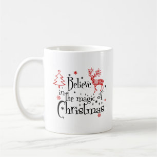 Tro på julens magi kaffemugg