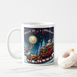 Tro på julens magi kaffemugg
