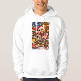 Tro på julens magi – mysig guld hoodie