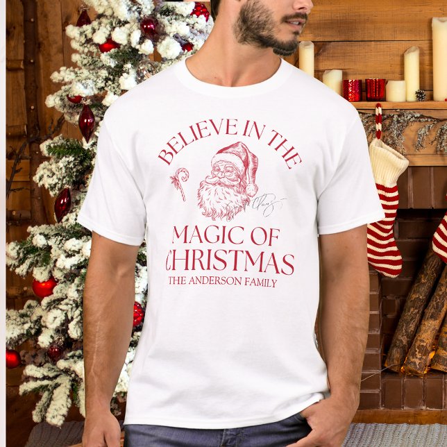Tro på julens magi röd t shirt (Skapare uppladdad)