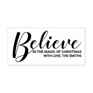 "Tro på julens magi" Självfärgande Stämpel