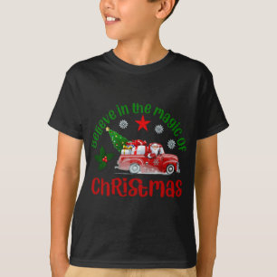 Tro på julens magi, tomten i Red tr T Shirt