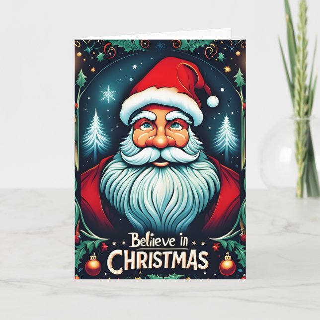 Tro på julfestens magi helgkort (Framsida)