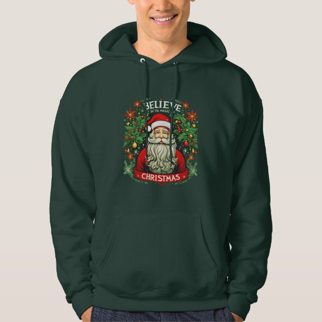 Tro på julfestens magi hoodie (Framsida)