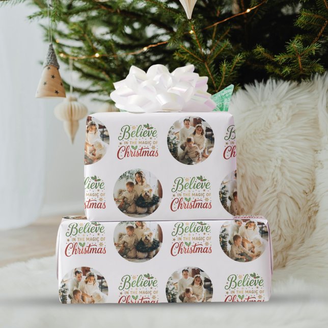 Tro på julfotomagets magi presentpapper (Skapare uppladdad)