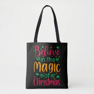 Tro på julgranens magi God jul Tygkasse