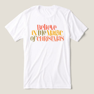 Tro på julgranens magi - Retro Stil T Shirt