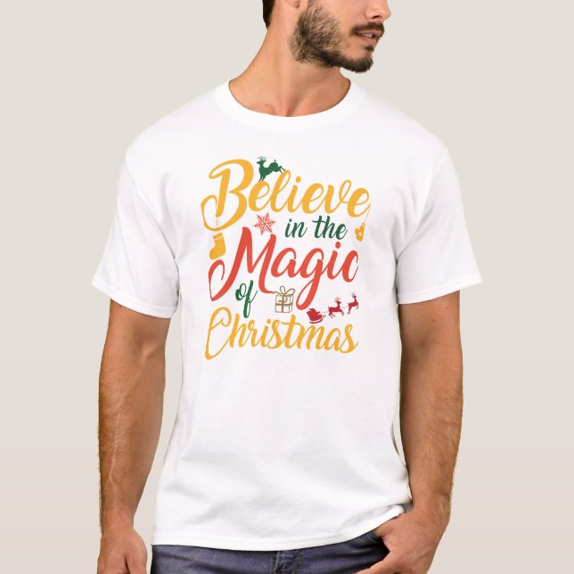 Tro på julklappen t shirt (Framsida)