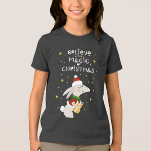 Tro på julklappens magiska Hund T Shirt