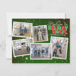 Tro på julmagi vykort