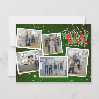 Tro på julmagi vykort