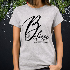 Tro på julspegeln Jesus Manger. T Shirt