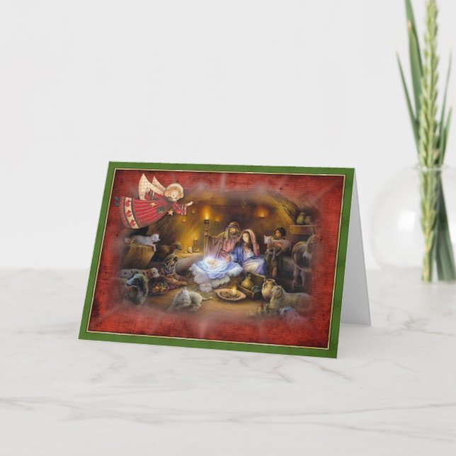 Tro på julspeglarna Hälsning Helgkort (Framsida)