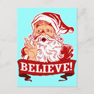 Tro på Jultomten Helg Vykort