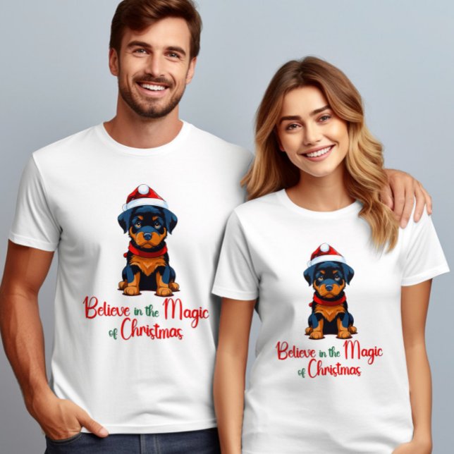 Tro på jultomtens magi Hund T Shirt (Skapare uppladdad)