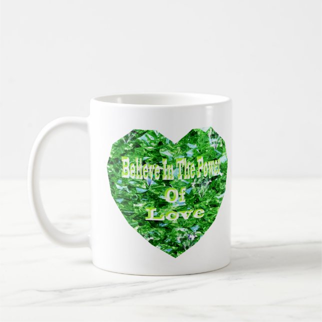Tro på Kärlek, kaffe Mugg (Vänster)